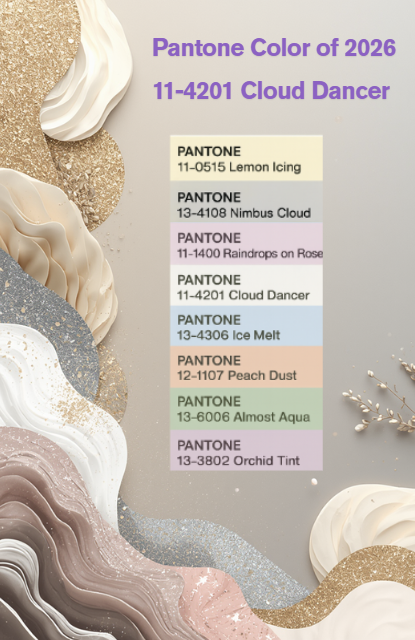Pantone Color of Year 2026 Cloud Dancer